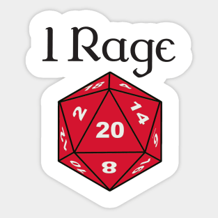 I Rage - Barbarian Sticker